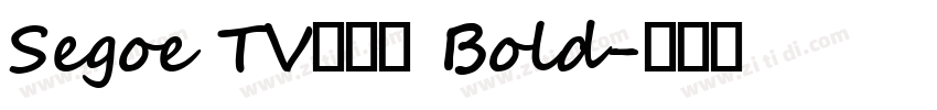 Segoe TV兰亭黑 Bold字体转换